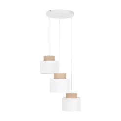 Sale TK Lighting Pendelleuchte verstellbar Stoff Jute H: max. 1,1 m 3x E27