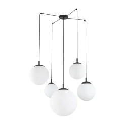 TK Lighting Pendelleuchte verstellbar B: max. 4 m Glas Metall 5x E27* Hängelampen|Esszimmer Lampen