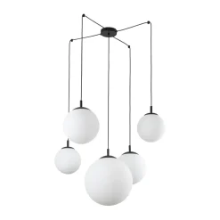 TK Lighting Pendelleuchte verstellbar B: max. 4 m Glas Metall 5x E27* Hängelampen|Esszimmer Lampen