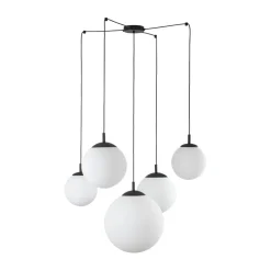 TK Lighting Pendelleuchte verstellbar B: max. 4 m Glas Metall 5x E27* Hängelampen|Esszimmer Lampen