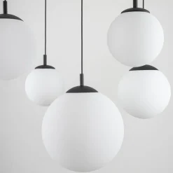 TK Lighting Pendelleuchte verstellbar B: max. 4 m Glas Metall 5x E27* Hängelampen|Esszimmer Lampen