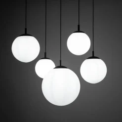 TK Lighting Pendelleuchte verstellbar B: max. 4 m Glas Metall 5x E27* Hängelampen|Esszimmer Lampen