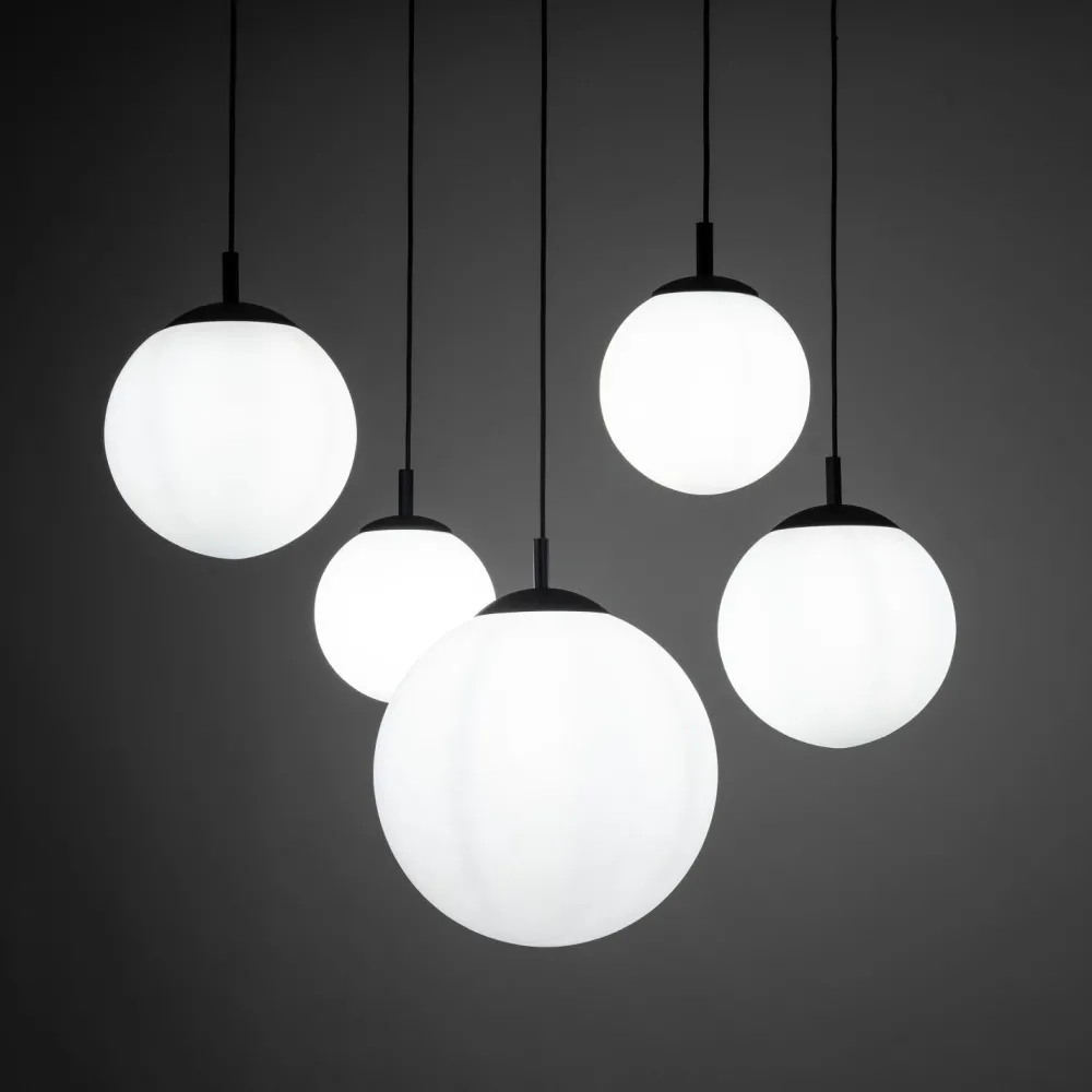 TK Lighting Pendelleuchte verstellbar B: max. 4 m Glas Metall 5x E27* Hängelampen|Esszimmer Lampen