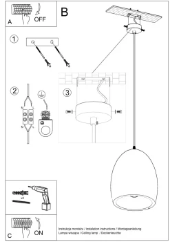 Sollux Pendelleuchte Weiß Ø 30 cm Keramik bemalbar E27 TEVEL* Hängelampen|Keramiklampen