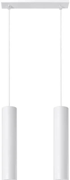 Sollux Pendelleuchte Weiß 2-flammig GU10 höhenverstellbar* Moderne Lampen|Esszimmer Lampen