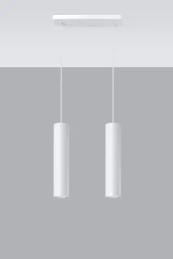 Sollux Pendelleuchte Weiß 2-flammig GU10 höhenverstellbar* Moderne Lampen|Esszimmer Lampen