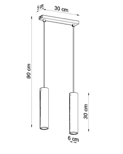 Sollux Pendelleuchte Weiß 2-flammig GU10 höhenverstellbar* Moderne Lampen|Esszimmer Lampen