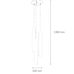 Discount Easylight Pendelleuchte Weiß 3-flmg Wohnzimmer Lampe EYE