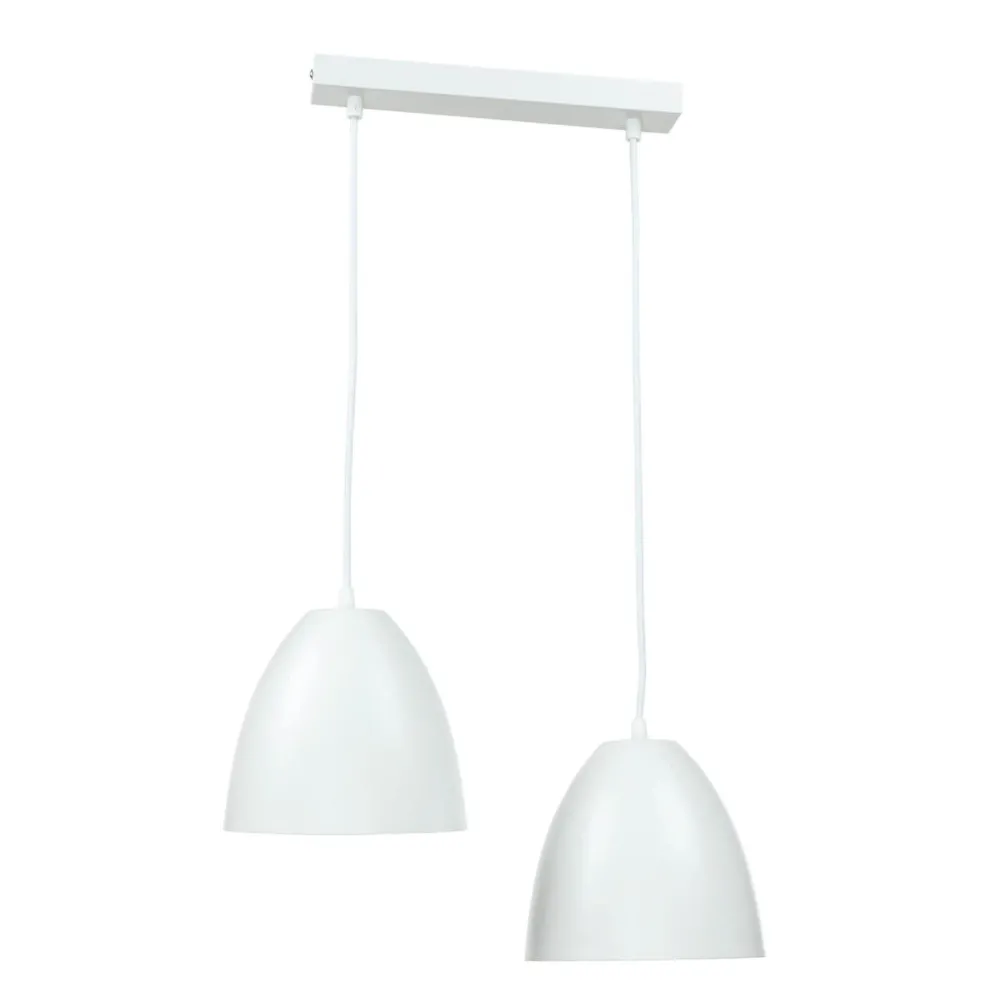 Easylight Pendelleuchte Weiß Gold verstellbar E27 2-flammig* Hängelampen|Esszimmer Lampen