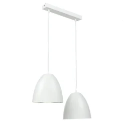 Easylight Pendelleuchte Weiß Gold verstellbar E27 2-flammig* Hängelampen|Esszimmer Lampen