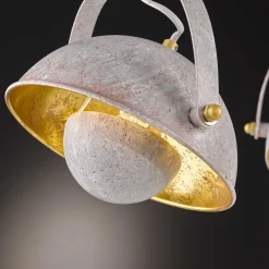 WOFI Pendelleuchte Weiß Gold verstellbar Esstisch* Hängelampen|Esszimmer Lampen