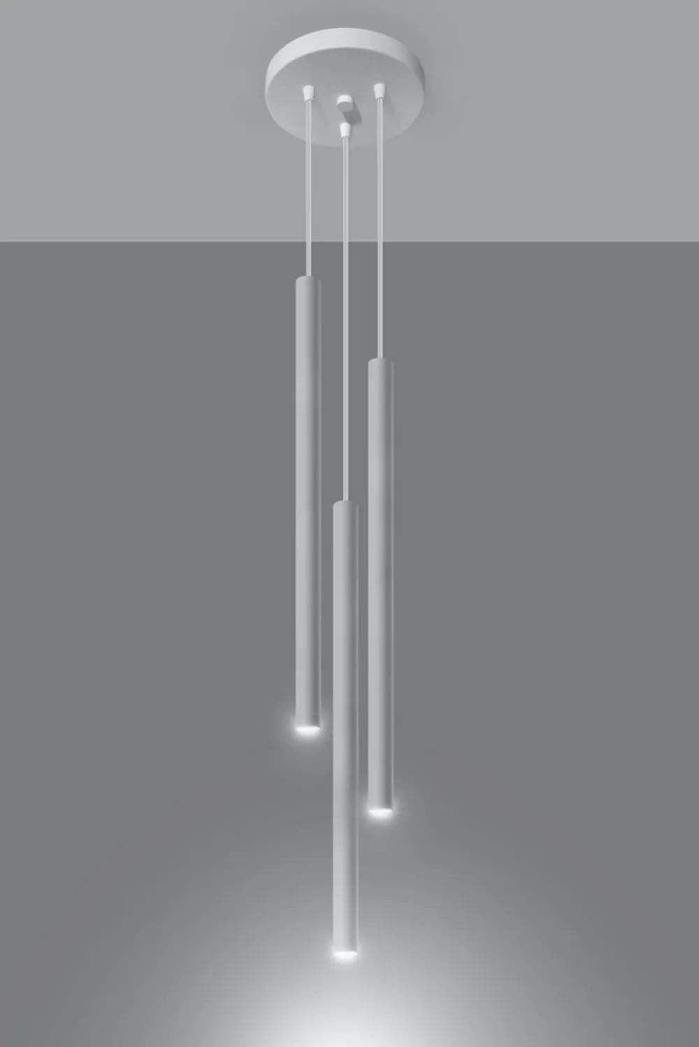 Sollux Pendelleuchte Weiß Metall 3-flammig G9 PETERA Küche* Hängelampen|Esszimmer Lampen