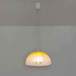 Clearance Lamkur Pendelleuchte Wohnzimmer Esstisch Gelb Glas rund