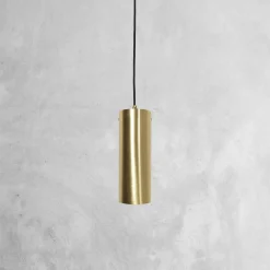 Sale Giovanni Battista Pendelleuchte Zylinder Ø 8,5 cm Messing massiv E27