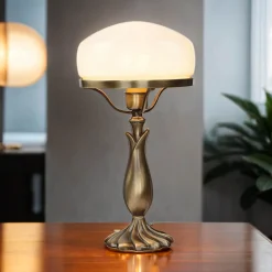 Outlet Giovanni Battista Pilzleuchte Messing massiv Jugendstil