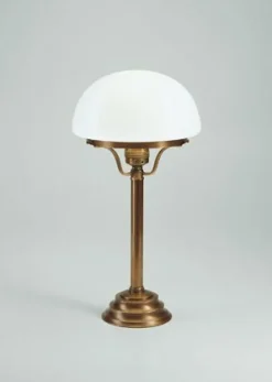 Berliner Messingleuchten Pilzleuchte Premium Glas Messing E27 38 cm blendarm* Wohnzimmerlampen|Metall Lampen