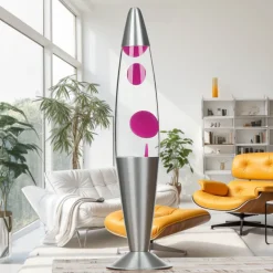 Easylight Pinke Lavalampe JENNY Flüssigkeit transparent 42cm