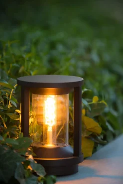 Pollerleuchte Aluminium Schwarz 22 cm klein IP65 Garten