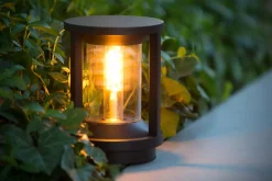 Pollerleuchte Aluminium Schwarz 22 cm klein IP65 Garten