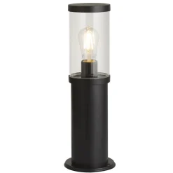 Discount Searchlight Pollerleuchte IP44 E27 45 cm Schwarz Klar Garten Weg