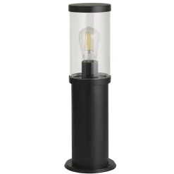 Discount Searchlight Pollerleuchte IP44 E27 45 cm Schwarz Klar Garten Weg