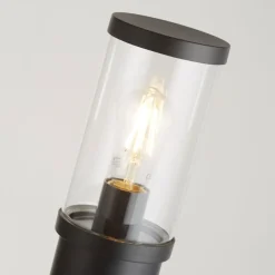 Discount Searchlight Pollerleuchte IP44 E27 45 cm Schwarz Klar Garten Weg