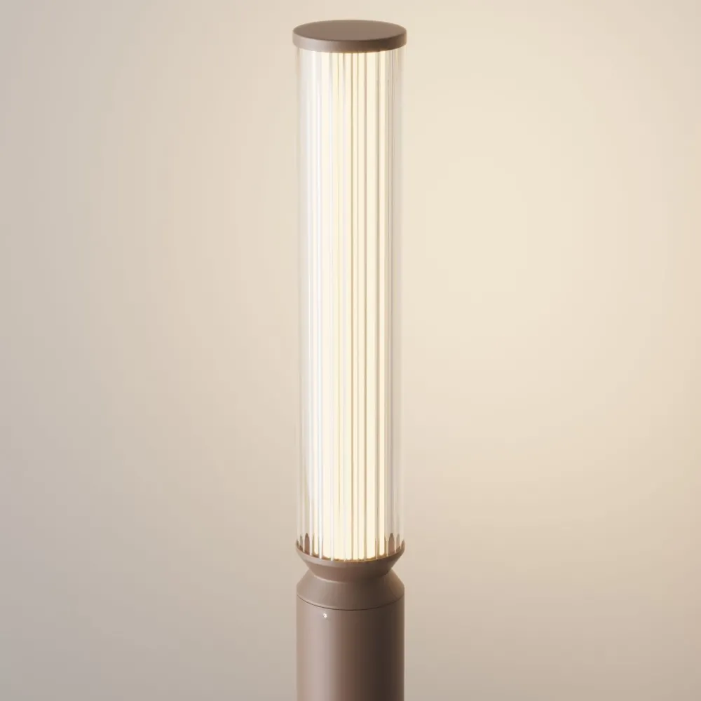 Maytoni Pollerleuchte LED Aluminium Glas 78,5 cm IP65 rund* Moderne Außenleuchten|Wegeleuchten