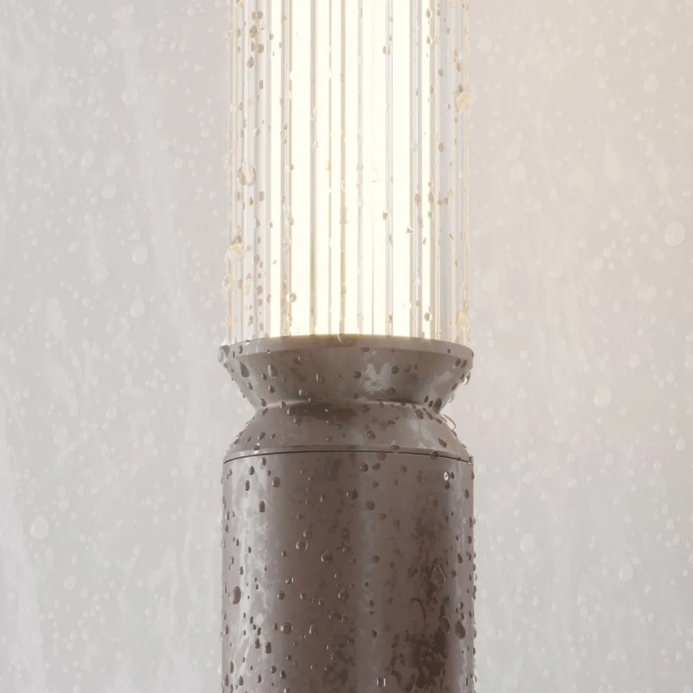 Maytoni Pollerleuchte LED Aluminium Glas 78,5 cm IP65 rund* Moderne Außenleuchten|Wegeleuchten