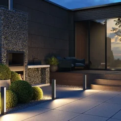 Maytoni Pollerleuchte LED Metall 60 cm IP65 Graphit eckig LISA* Wegeleuchten|Led Außenleuchten