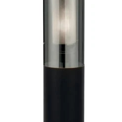 Searchlight Pollerleuchte Schwarz Rauchgrau IP44 E27 90 cm Edelstahl* Metall Lampen|Wegeleuchten