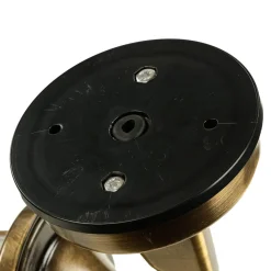 Lido Premium Außenwandleuchte Antik Messing Riffelglas* Rustikale Lampen|Metall Lampen