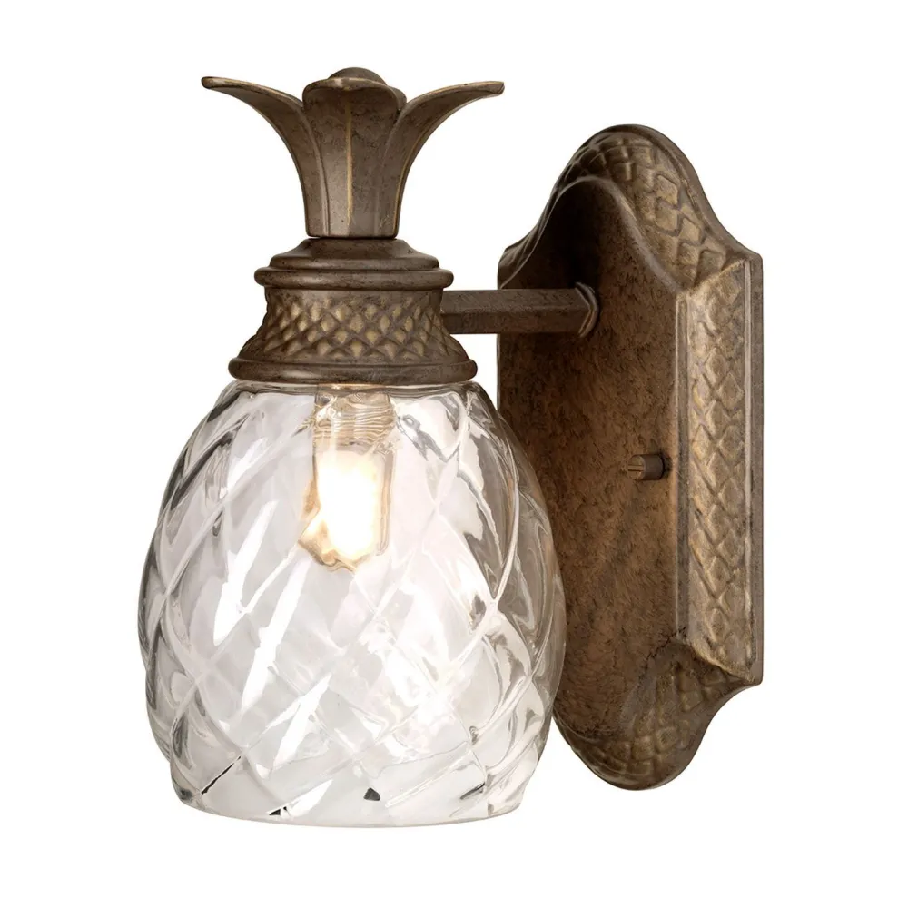 New Elstead Premium Badezimmerleuchte IP44 mit LED Ananas Design