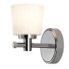 Discount Elstead Premium Badlampe POLI mit LED IP44 Chrom Weiß Riffelglas