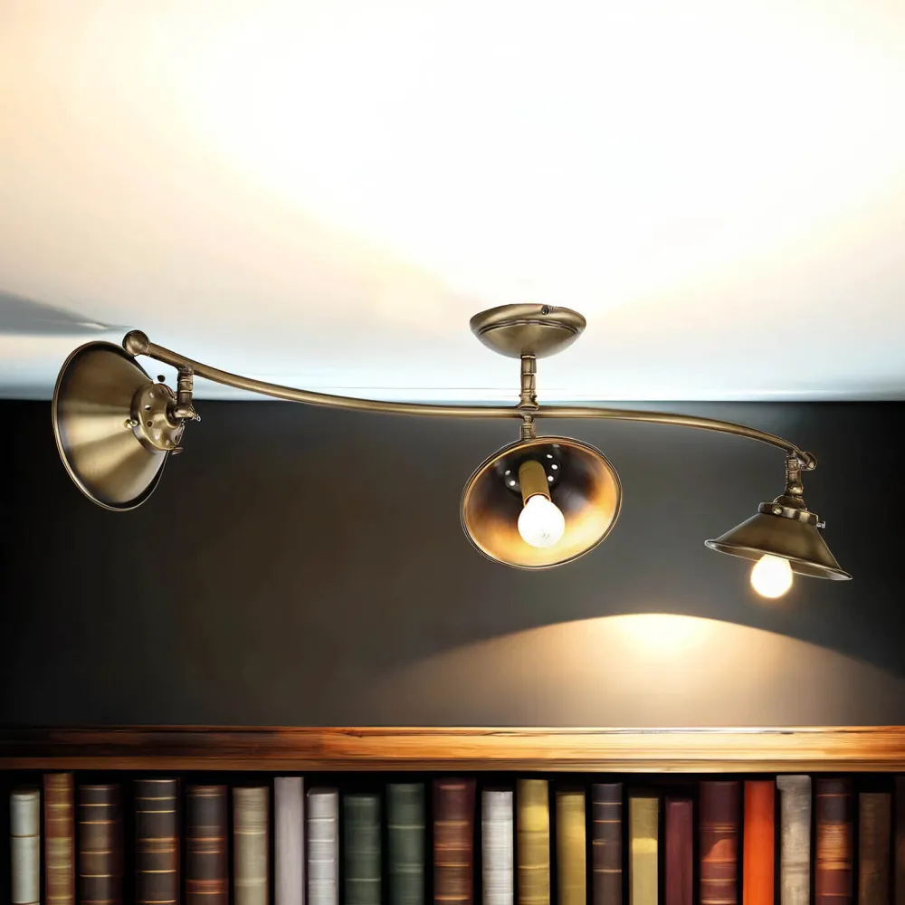 Giovanni Battista Premium Deckenleuchte Bronze Antik 3-flmg* Deckenleuchten|Spots