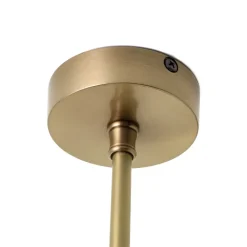 New Giovanni Battista Premium Deckenleuchte MUSA rund Glas Echt-Messing