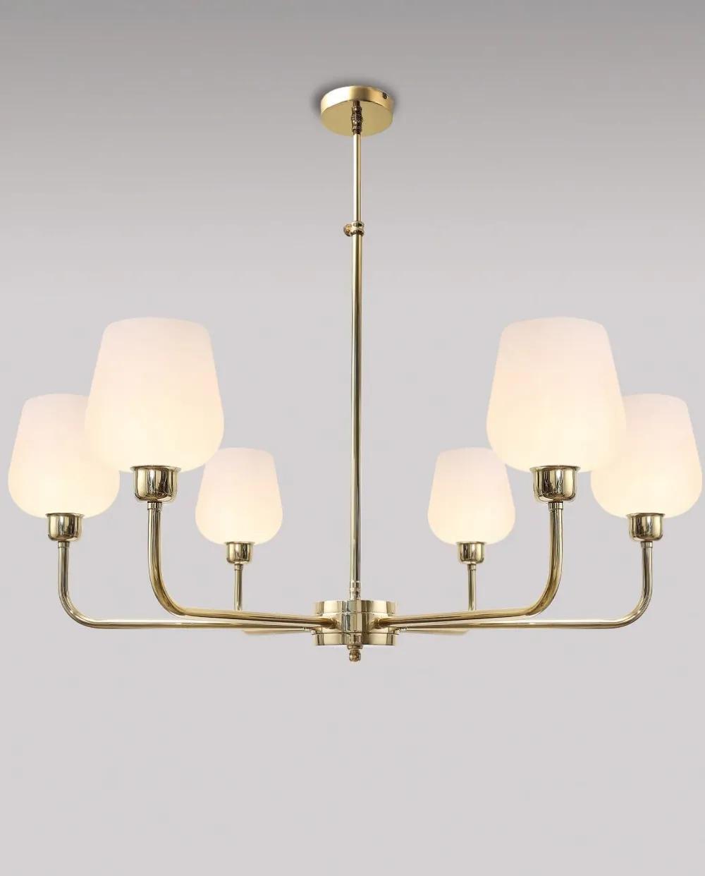 Giovanni Battista Premium Deckenleuchte TALIS Messing Glas verstellbar* Deckenleuchten|Flurlampen