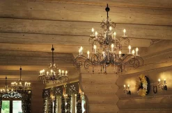 Elstead Premium Kronleuchter Groß Schwarz Silber Kristalle* Designerlampen|Kristalllampen