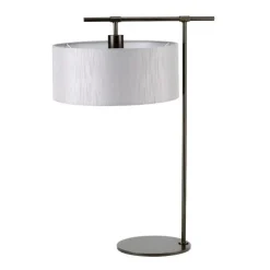 Elstead Premium Nachttischlampe Stoff Schirm 66cm hoch* Tischlampen|Schlafzimmer Lampen