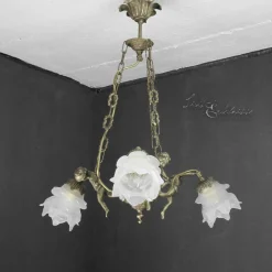 Giovanni Battista Premium Pendelleuchte Putti Bronze* Hängelampen|Esszimmer Lampen