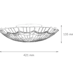 Elstead Premium Tiffany Lampe FARFALLA Buntglas rund Ø42cm* Wohnzimmerlampen|Glaslampen