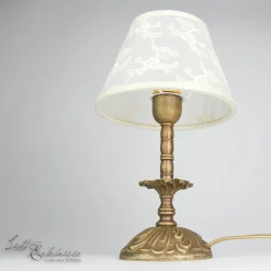 Giovanni Battista Premium Tischleuchte Messing Antik* Messinglampen|Stofflampen