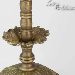 Giovanni Battista Premium Tischleuchte Messing Antik* Messinglampen|Stofflampen