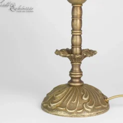Giovanni Battista Premium Tischleuchte Messing Antik* Messinglampen|Stofflampen