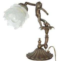 Hot Giovanni Battista Premium Tischleuchte Putte in Bronze