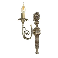 Sale Giovanni Battista Premium Wandlampe Echt-Messing in Bronze Klassisch