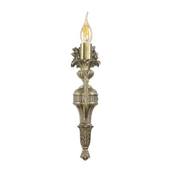 Sale Giovanni Battista Premium Wandlampe Echt-Messing in Bronze Klassisch
