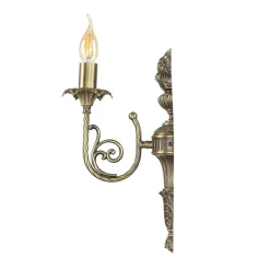 Sale Giovanni Battista Premium Wandlampe Echt-Messing in Bronze Klassisch