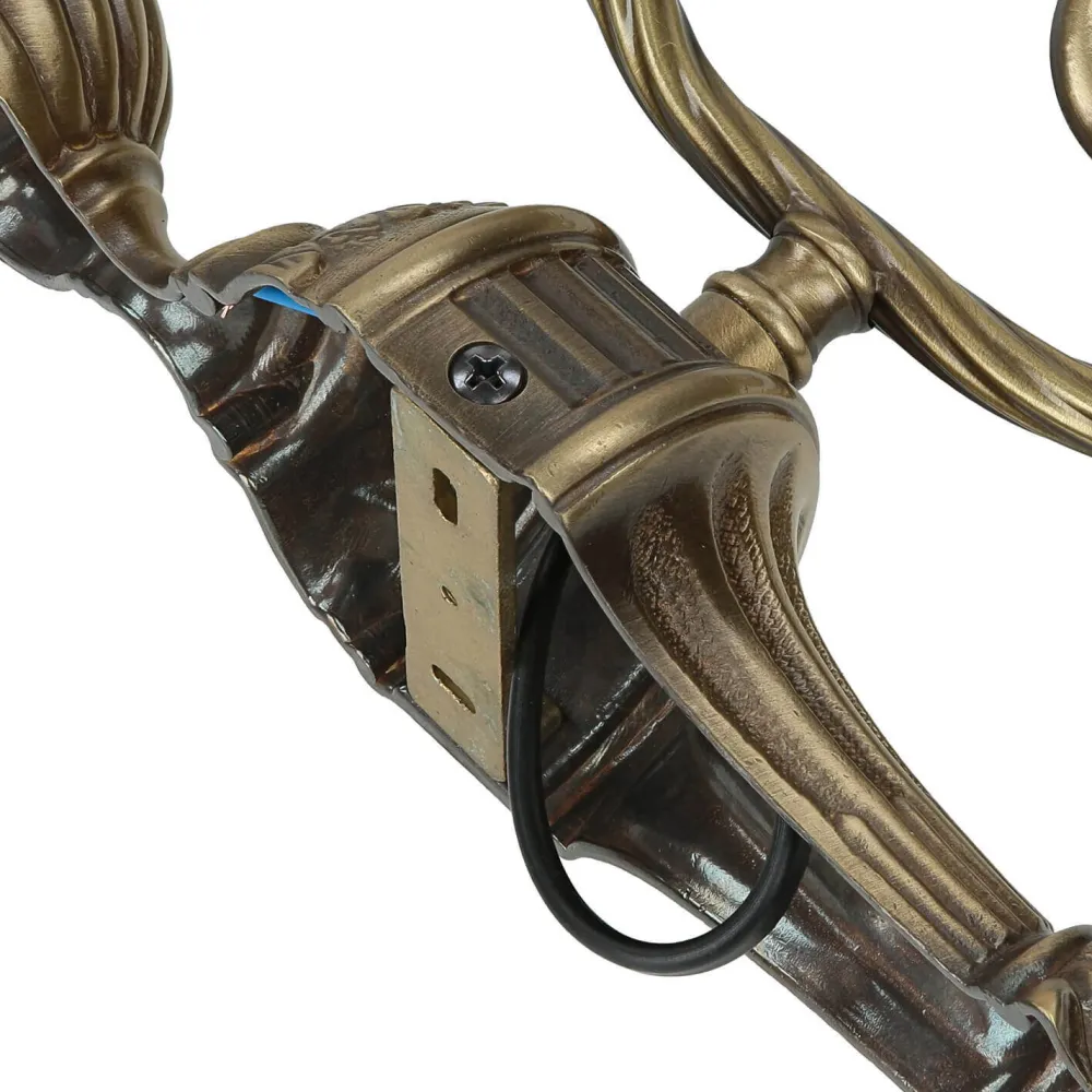 Sale Giovanni Battista Premium Wandlampe Echt-Messing in Bronze Klassisch