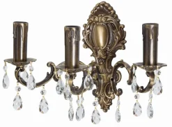 Giovanni Battista Premium Wandleuchte Bronze Antik 3-Flmg* Wandleuchten|Jugendstil Lampen