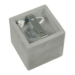 Clearance Sollux Quadratische Betonlampe Decke B:10cm klein GU10